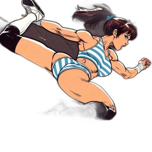 comic book art, concept art, cartoon, anime transparent PNG cut-out