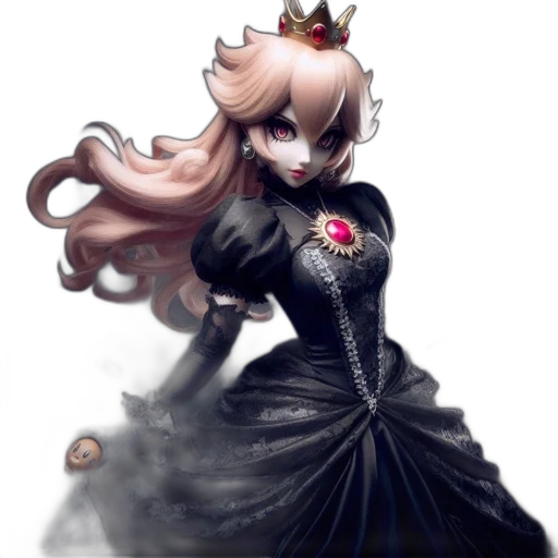 crown, dress, staff, concept art transparent PNG cut-out