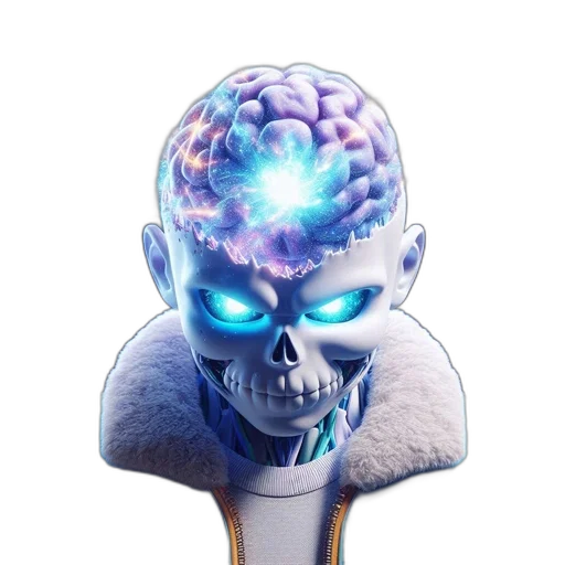 mask, crown, robot, staff transparent PNG cut-out