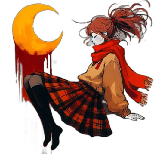dress, jacket, mask, anime transparent PNG cut-out