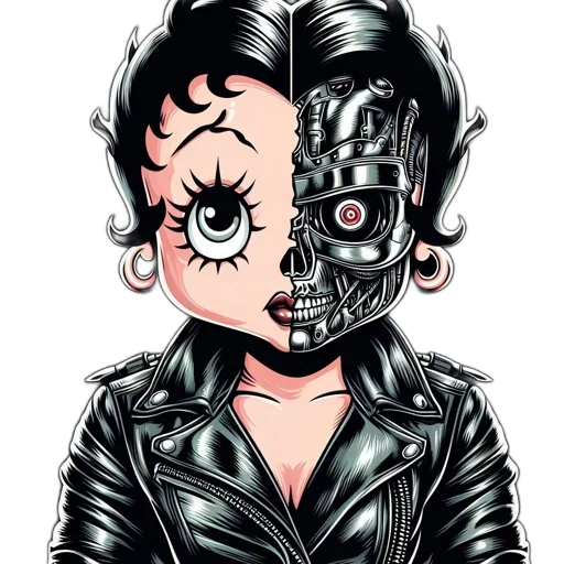 robot, mask, face, cyberpunk transparent PNG cut-out