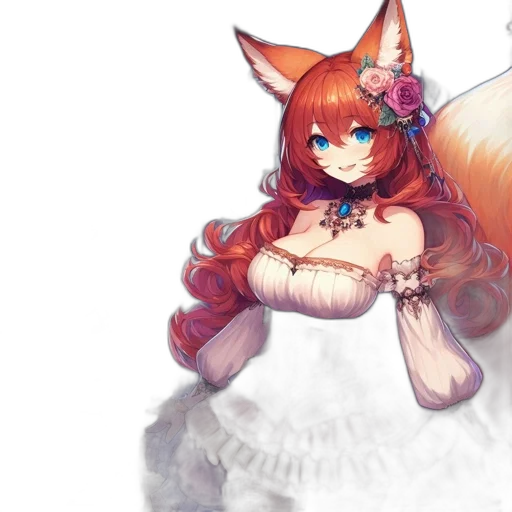 dress, staff, fantasy art, concept art transparent PNG cut-out