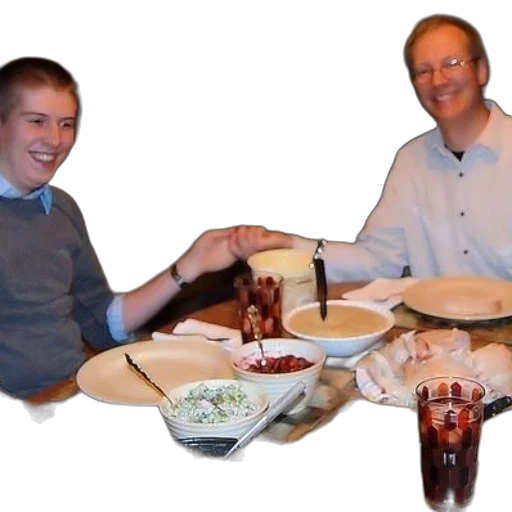 food, man, woman, sit transparent PNG cut-out