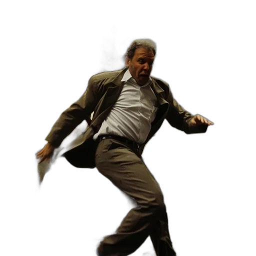 jacket, staff, shoes, creature transparent PNG cut-out