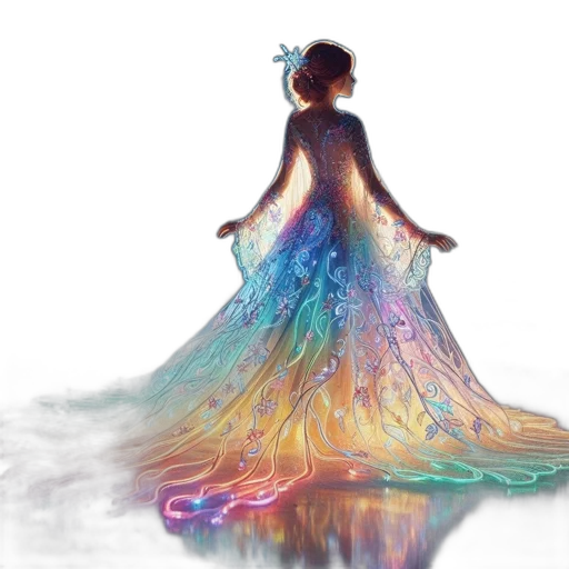dress, hair, concept art, fantasy art transparent PNG cut-out
