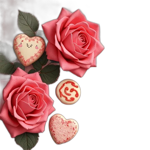 flower, jewelry, photorealistic, 3d render transparent PNG cut-out