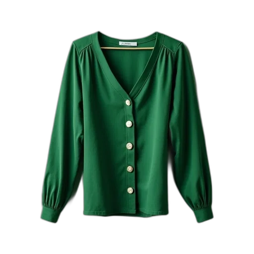 jacket, green, top, rolled transparent PNG cut-out