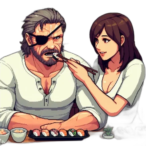 pixel art, concept art, anime, fantasy art transparent PNG cut-out