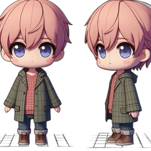 3d render, pixel art, concept art, anime transparent PNG cut-out
