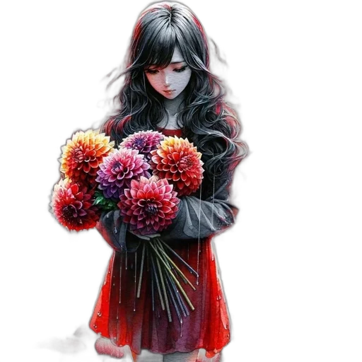 flower, photorealistic, fantasy art, concept art transparent PNG cut-out