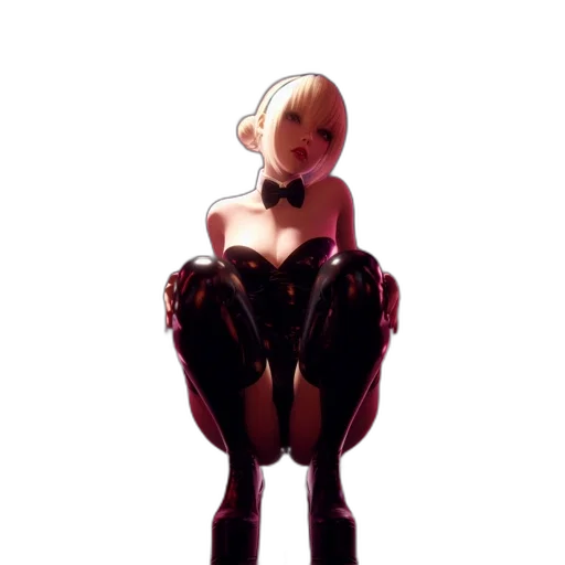 robot, dress, 3d render, concept art transparent PNG cut-out