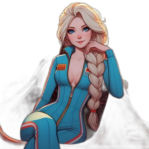 dress, dragon, jacket, staff transparent PNG cut-out