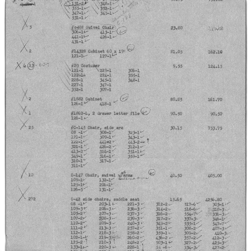 detailed, inventory, list, various transparent PNG cut-out