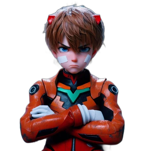 robot, face, jacket, weapon transparent PNG cut-out