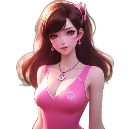 dress, jewelry, staff, face transparent PNG cut-out