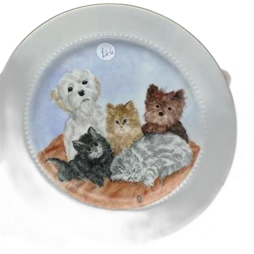 decorative, plate, features, painting transparent PNG cut-out