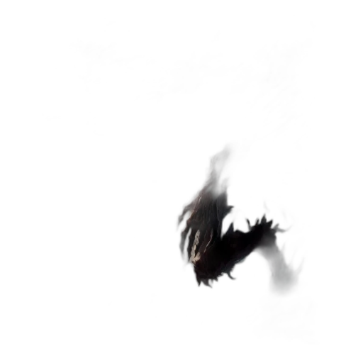 hair, dragon, creature, mask transparent PNG cut-out