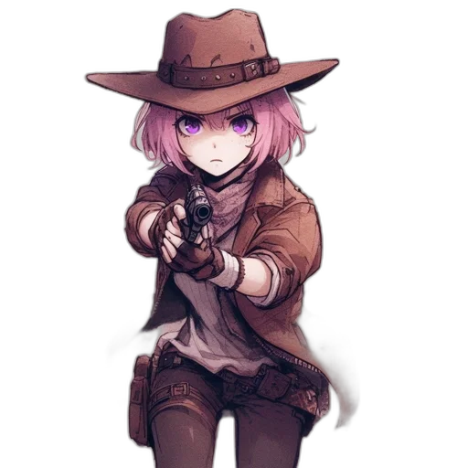 hat, staff, weapon, jacket transparent PNG cut-out