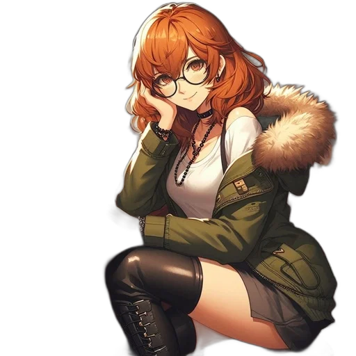 jacket, weapon, staff, face transparent PNG cut-out