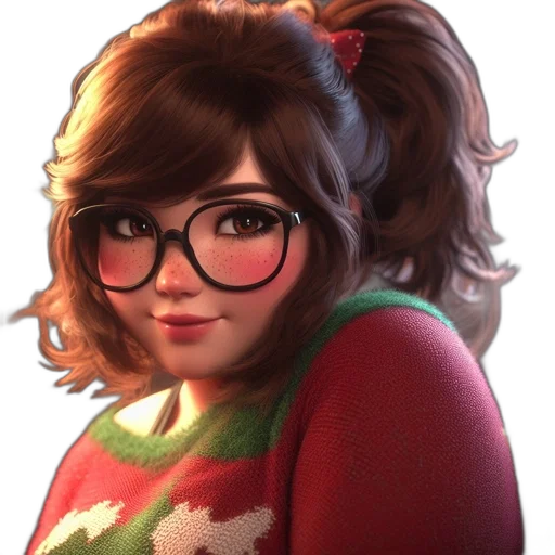 face, dress, photorealistic, cartoon transparent PNG cut-out