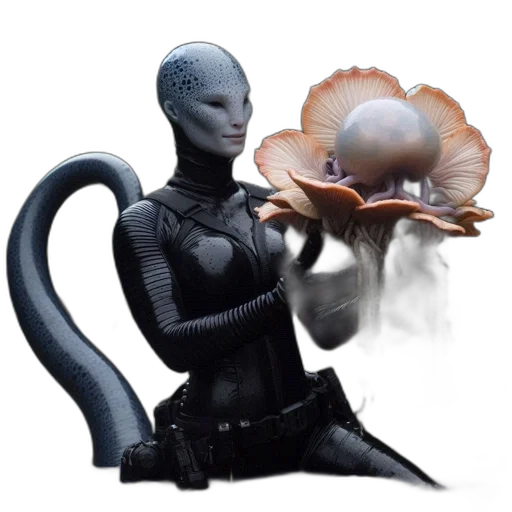 creature, robot, animal, flower transparent PNG cut-out