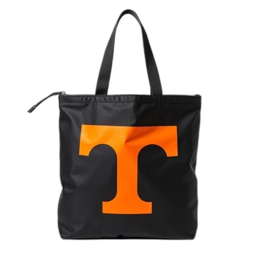 black, nylon, tote, bag transparent PNG cut-out