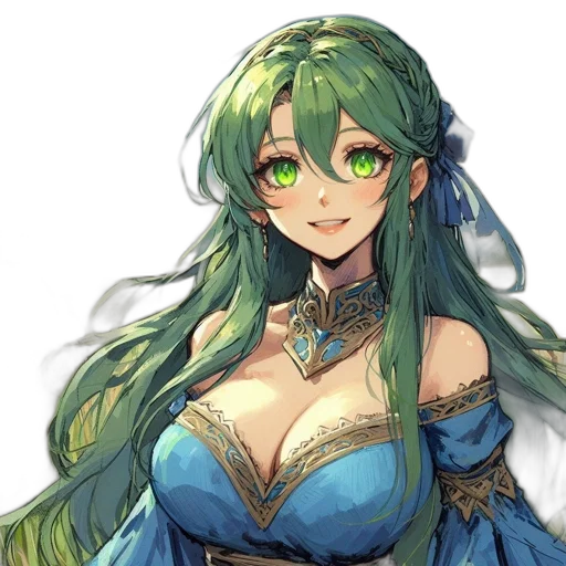 dress, staff, crown, dragon transparent PNG cut-out