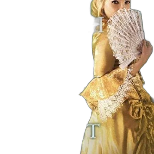 dress, mask, staff, crown transparent PNG cut-out