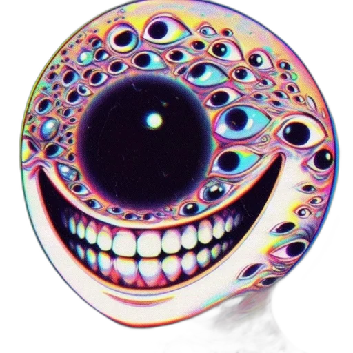 jewelry, mask, 3d render, outer space transparent PNG cut-out