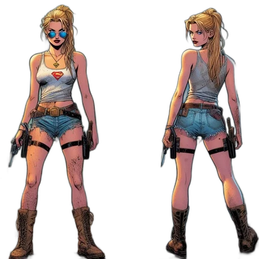 concept art, comic book art, pixel art, 3d render transparent PNG cut-out