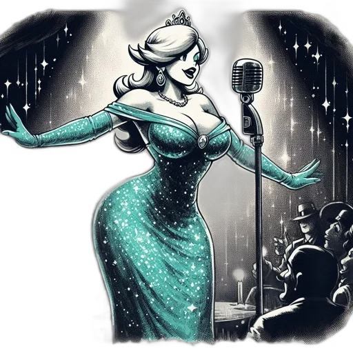 cartoon, comic book art, concept art, glamorous transparent PNG cut-out
