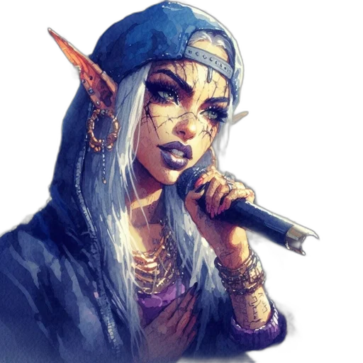 staff, face, jewelry, fantasy art transparent PNG cut-out