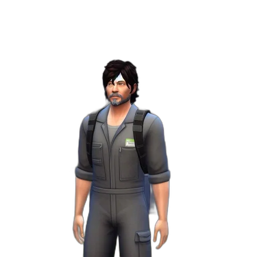 staff, jacket, creature, face transparent PNG cut-out