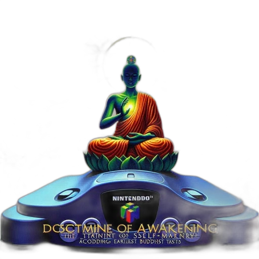 concept art, vibrant, scene, buddha transparent PNG cut-out