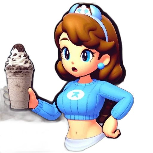 staff, food, robot, pixel art transparent PNG cut-out