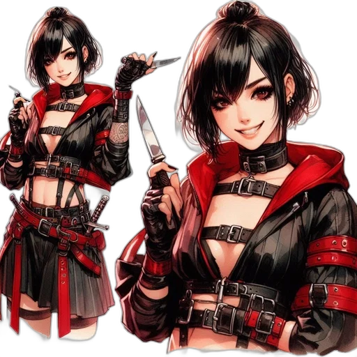weapon, staff, jacket, concept art transparent PNG cut-out