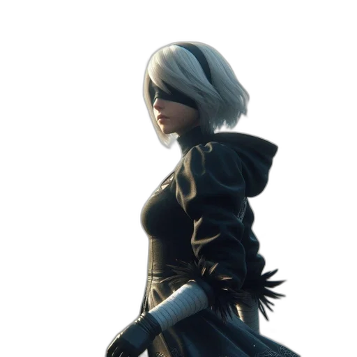 dress, staff, jacket, weapon transparent PNG cut-out
