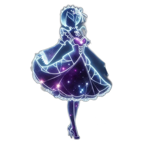 dress, crown, staff, robot transparent PNG cut-out