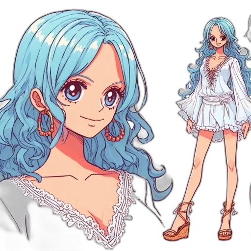dress, anime, concept art, cartoon transparent PNG cut-out