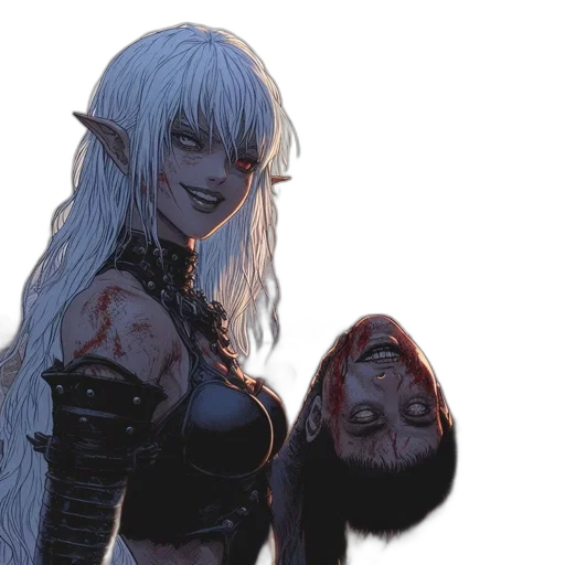 concept art, fantasy art, comic book art, anime transparent PNG cut-out