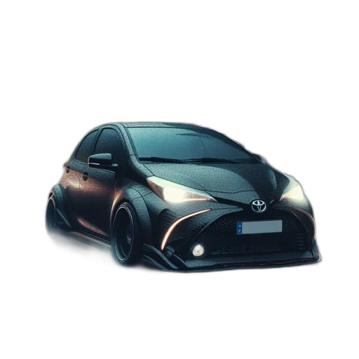 car, animal, 3d render, photorealistic transparent PNG cut-out