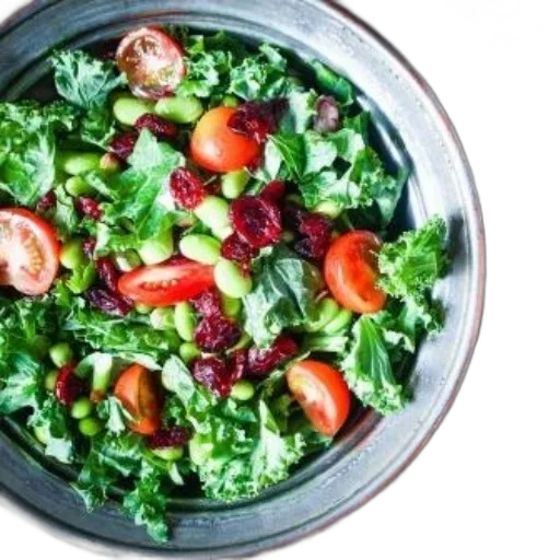 food, vibrant, kale, salad transparent PNG cut-out