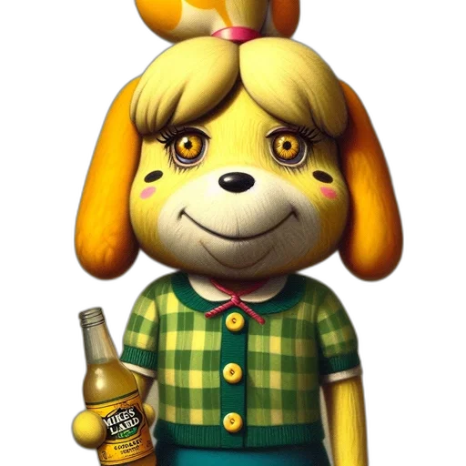 animal, bottle, staff, jacket transparent PNG cut-out