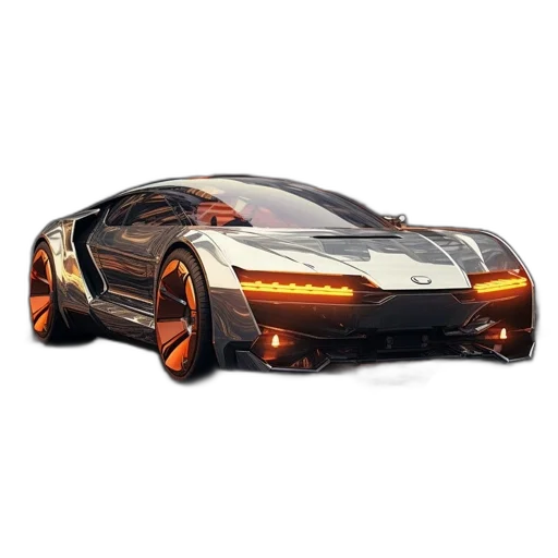 car, weapon, 3d render, concept art transparent PNG cut-out