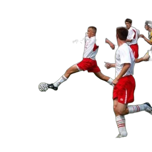 concept art, soccer, player, red transparent PNG cut-out