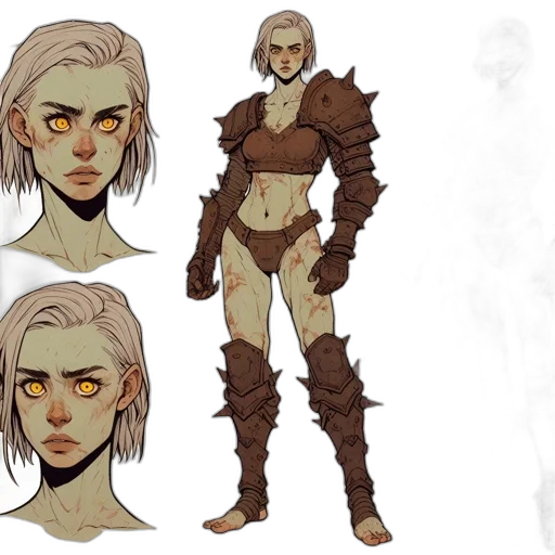 concept art, fantasy art, comic book art, pixel art transparent PNG cut-out