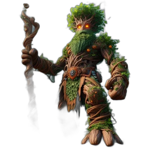 staff, creature, tree, concept art transparent PNG cut-out