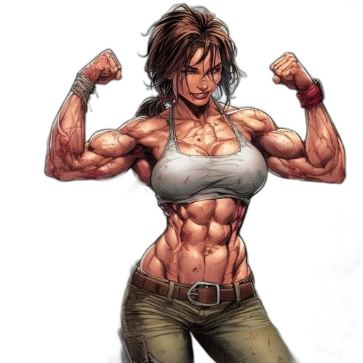 comic book art, concept art, photorealistic, cartoon transparent PNG cut-out
