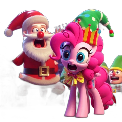 3d render, concept art, snow, festive transparent PNG cut-out