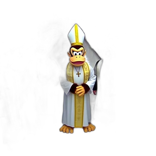 staff, crown, 3d render, concept art transparent PNG cut-out